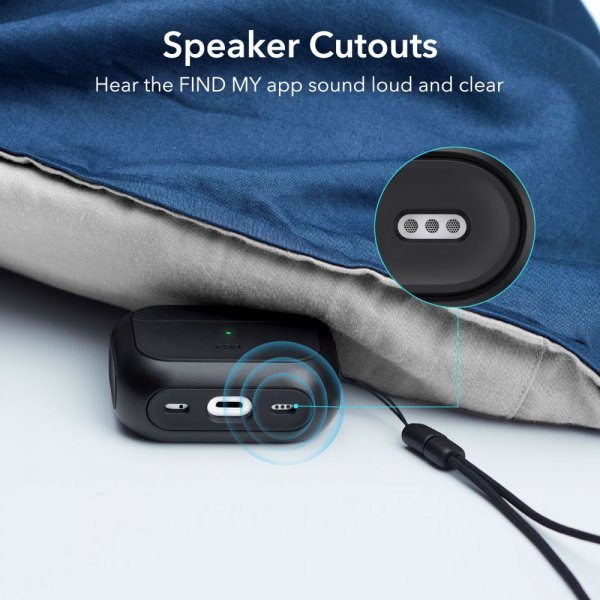 AirPods Pro/AirPods Pro 2 Skal Orbit Hybrid HaloLock Svart