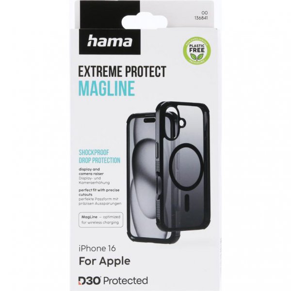 iPhone 16 Skal Extreme Protect MagLine Svart