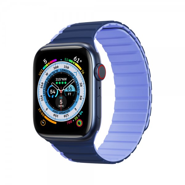 Apple Watch 38/40/41/42mm Armband LD Series Blå Lila