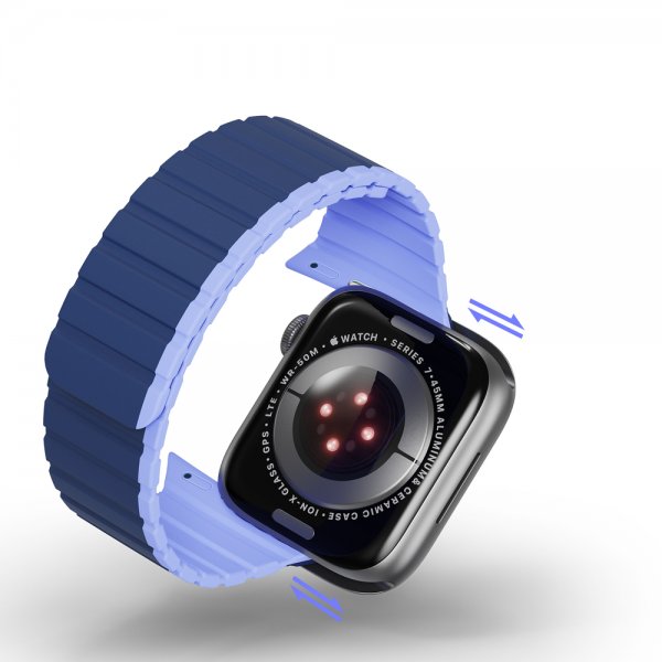 Apple Watch 38/40/41/42mm Armband LD Series Blå Lila