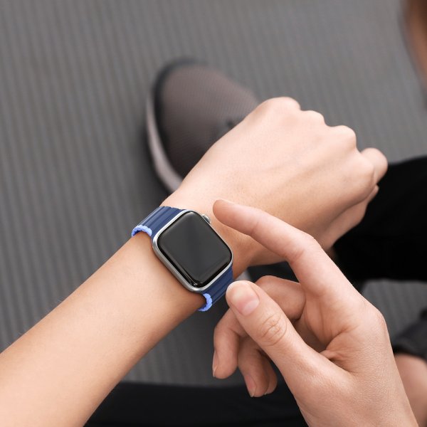 Apple Watch 38/40/41/42mm Armband LD Series Blå Lila