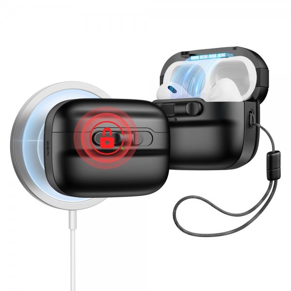 AirPods Pro/AirPods Pro 2 Skal Pulse FlickLock HaloLock Svart