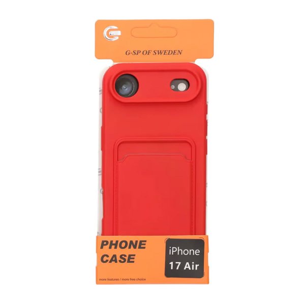 iPhone Air Skal Korthållare Röd