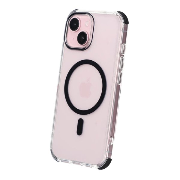 iPhone 15 Skal Förstärkta Hörn Svart
