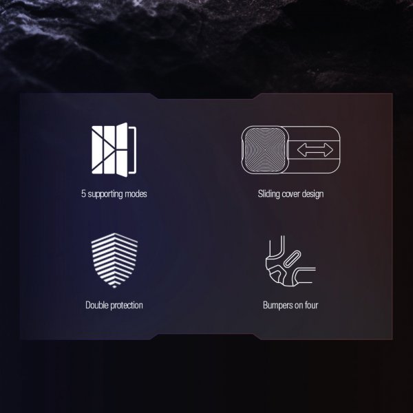 Samsung Galaxy Tab S9 Plus/S10 Plus Fodral Bumper Leather Case Pro Svart