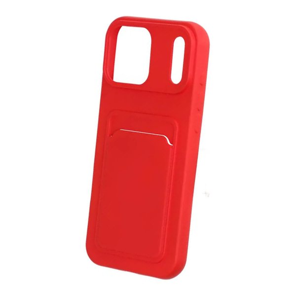 iPhone 17 Pro Max Skal Korthållare Röd
