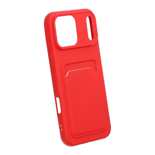 iPhone 17 Pro Max Skal Korthållare Röd