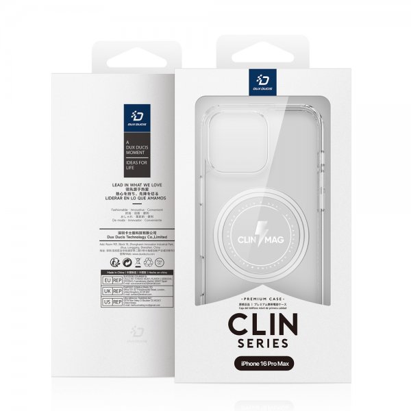 iPhone 16 Pro Max Skal Clin Series MagSafe Transparent