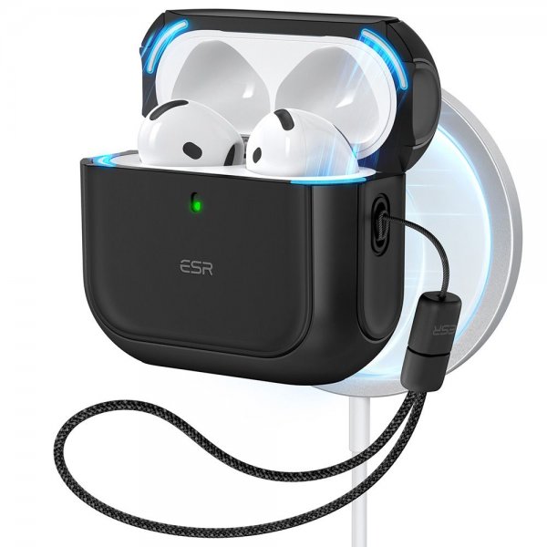 AirPods 4 Skal Orbit Hybrid HaloLock Svart