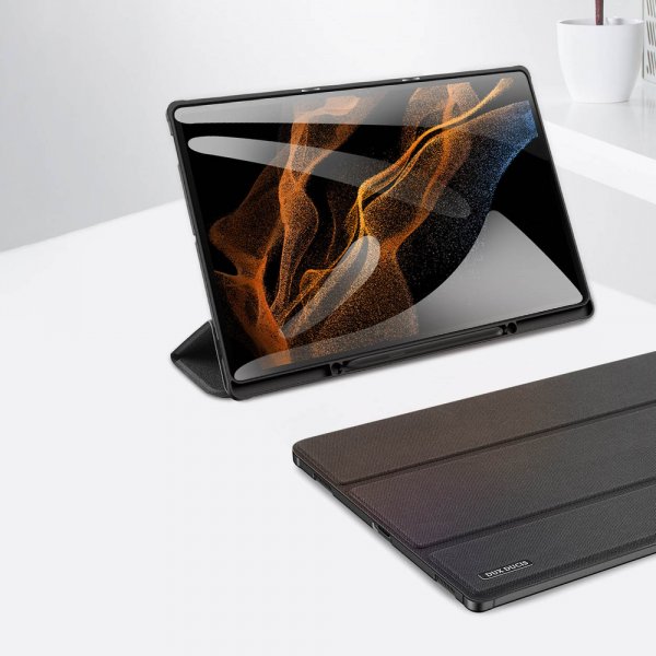 Samsung Galaxy Tab S8 Ultra/S9 Ultra/S10 Ultra Fodral DOMO Series Svart