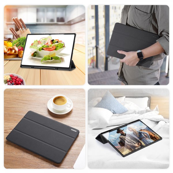 Samsung Galaxy Tab S8 Ultra/S9 Ultra/S10 Ultra Fodral DOMO Series Svart