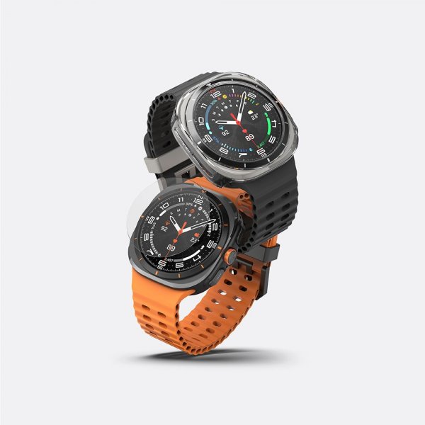 Samsung Galaxy Watch Ultra 47mm Skal och Skärmskydd Slim & Glass Transparent