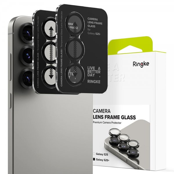 Samsung Galaxy S25 Plus Kameraskydd Camera Lens Frame 2-pack