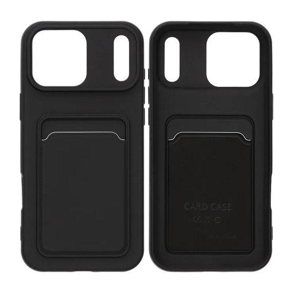iPhone 17 Pro Max Skal Korthållare Svart