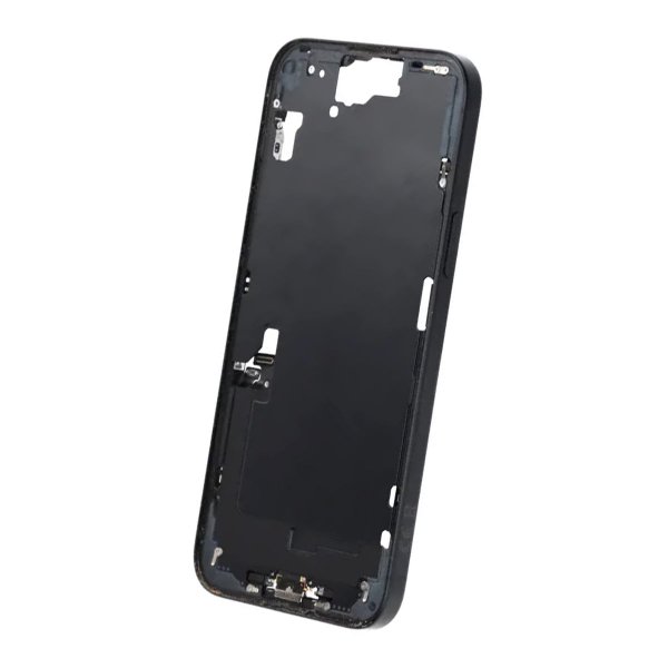 Mittenram med smådelar för iPhone 15 Plus - Svart OEM