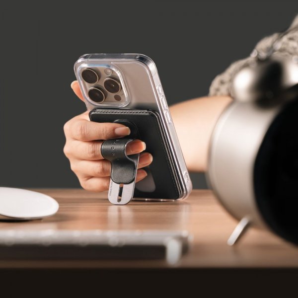 MagSafe Korthållare Slide Grip Wallet Magnetic Svart