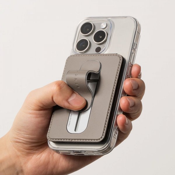 MagSafe Korthållare Slide Grip Wallet Magnetic Svart