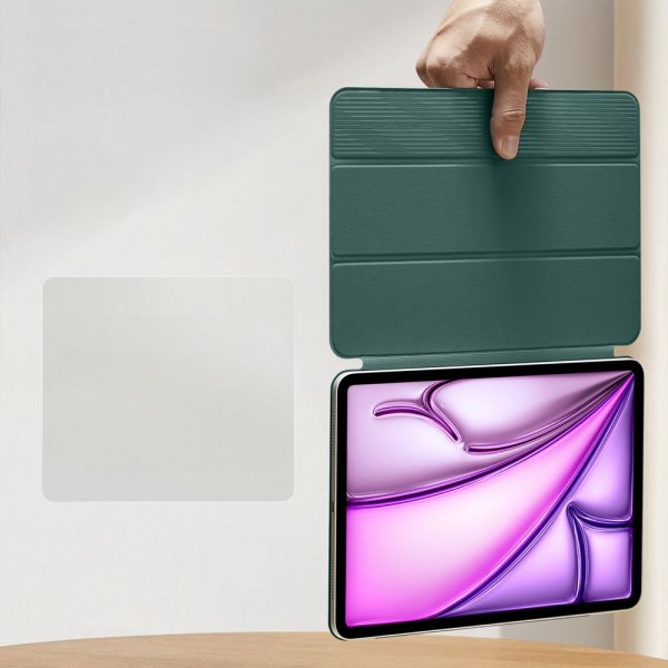 iPad Pro 12.9 (gen 4/5/6)/iPad Air 13 (M2/M3) Fodral Rebound Magnetic Grön