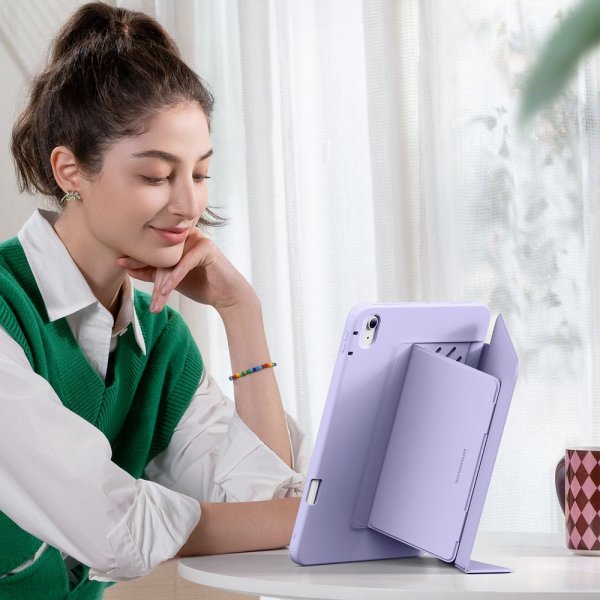 iPad Air 13 (M2/M3) Fodral Flip Hybrid Lila