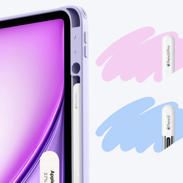 iPad Air 13 (M2/M3) Fodral Flip Hybrid Lila