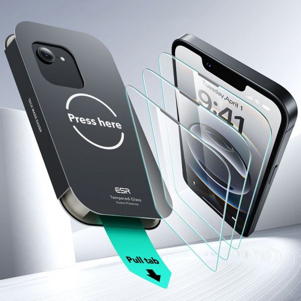 iPhone 13/13 Pro/14/16e/17e Skärmskydd UltraFit 2-pack