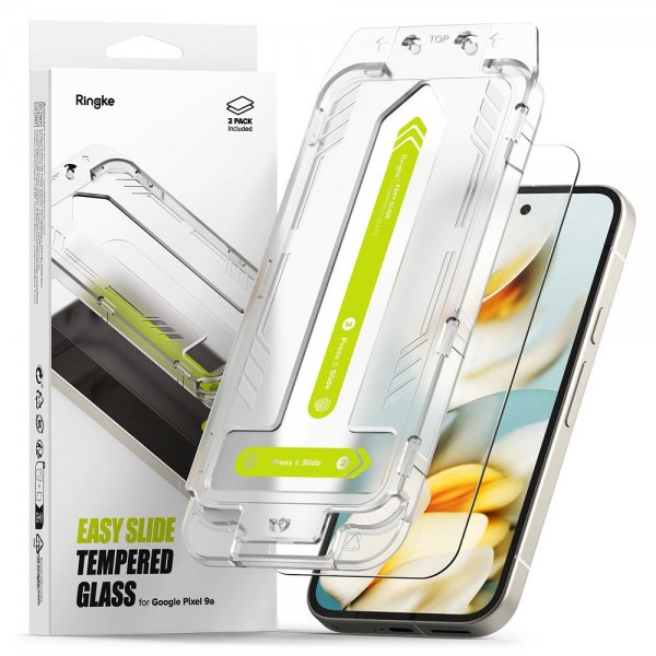 Google Pixel 9a Skärmskydd Easy Slide 2-pack