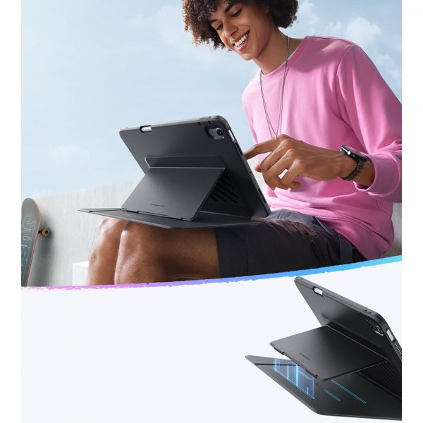 iPad 10.9 (gen 10)/iPad 11 (A16) Fodral Flip Hybrid Folio Svart