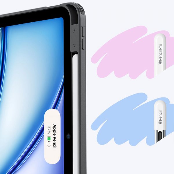 iPad 10.9 (gen 10)/iPad 11 (A16) Fodral Flip Hybrid Folio Svart