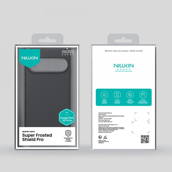 Google Pixel 10/Pixel 10 Pro Skal Super Frosted Shield Pro Svart