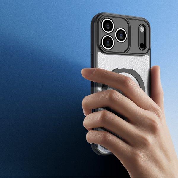 iPhone 17 Pro Max Skal Aimo Series MagSafe Kickstand Svart