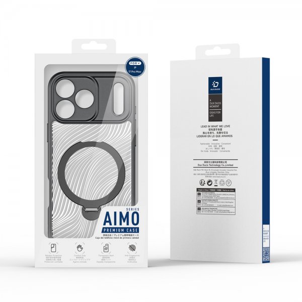 iPhone 17 Pro Max Skal Aimo Series MagSafe Kickstand Svart