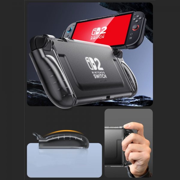 Nintendo Switch 2 Skal Crystal Transparent Svart