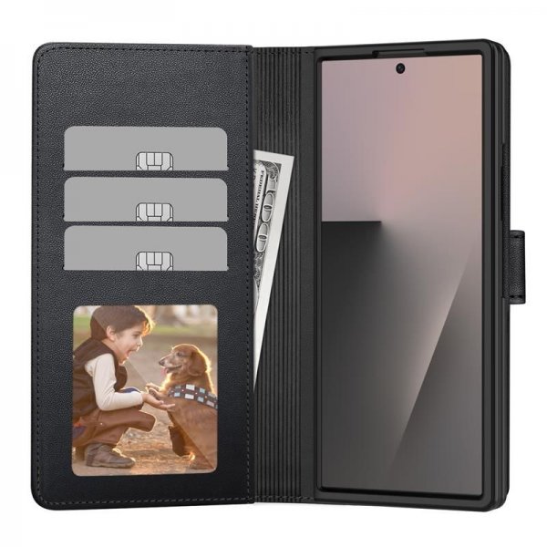 Samsung Galaxy Z Fold 7 Fodral Wallet Svart