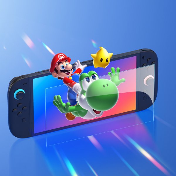 Nintendo Switch 2 Skärmskydd med Monteringsram