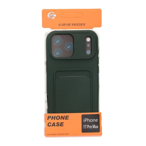 iPhone 17 Pro Max Skal Korthållare Grön