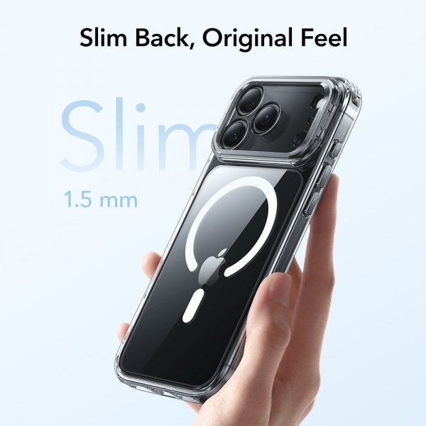 iPhone 17 Pro Skal Classic Hybrid Kickstand MagSafe Transparent