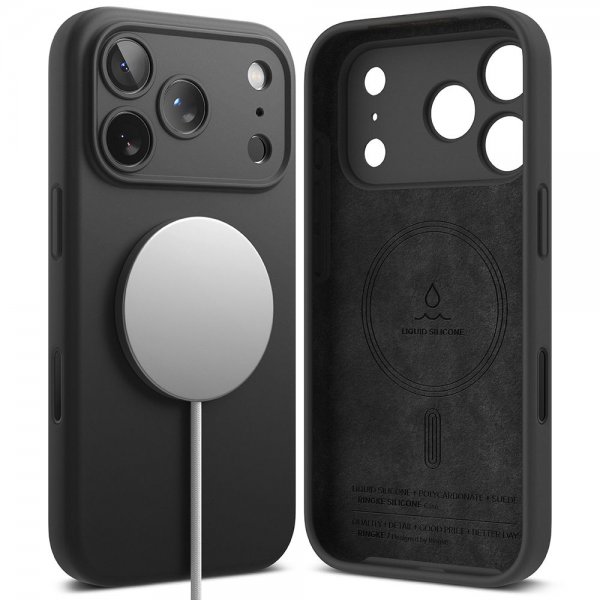iPhone 17 Pro Skal Silicone Magnetic Lila