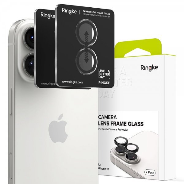 iPhone 17 Kameraskydd Camera Lens Frame 2-pack