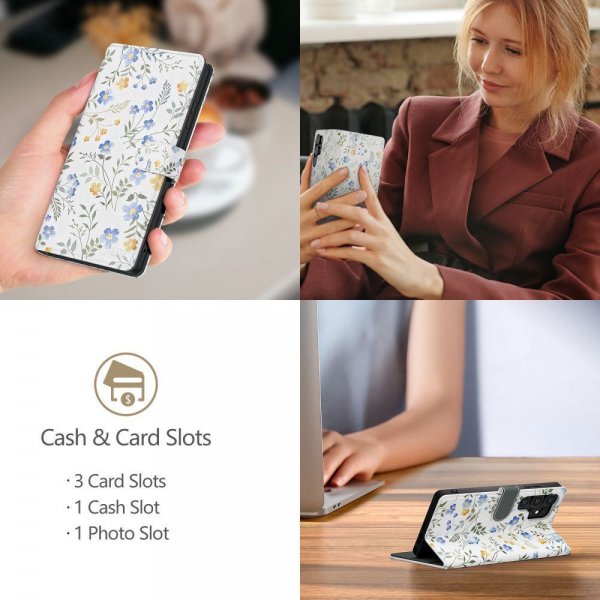 Samsung Galaxy A17/Galaxy A26 Fodral Wallet Blommönster