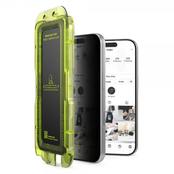 iPhone 17 Pro Max Skärmskydd Easy Slide Privacy 2-pack