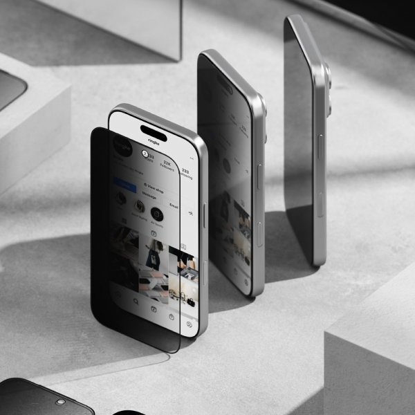 iPhone 17 Pro Skärmskydd Easy Slide Privacy 2-pack