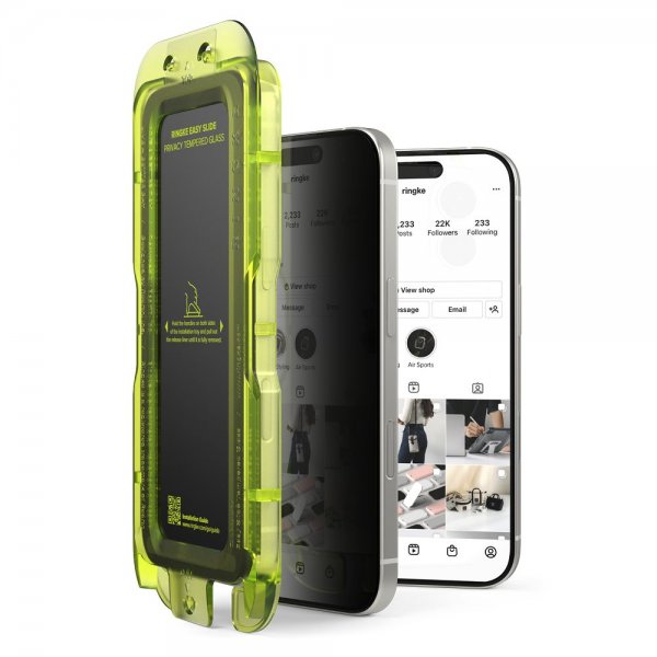 iPhone 17 Skärmskydd Easy Slide Privacy 2-pack