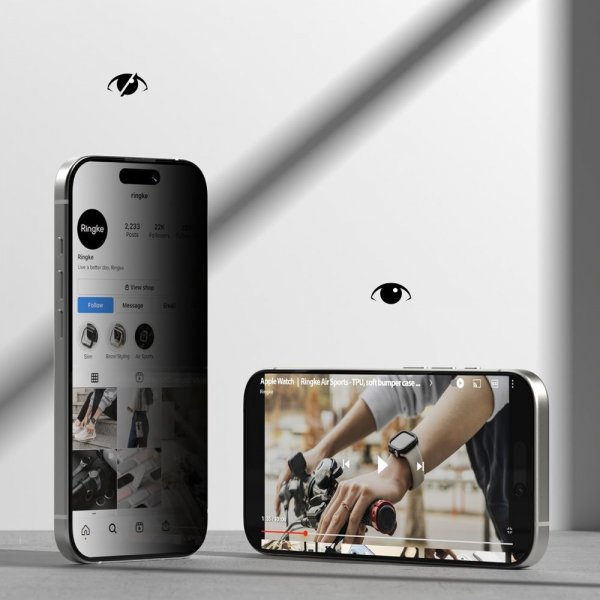 iPhone 17 Skärmskydd Easy Slide Privacy 2-pack