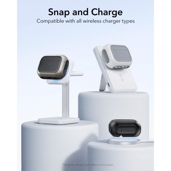 AirPods Pro 3 Skal Orbit Hybrid HaloLock Vit