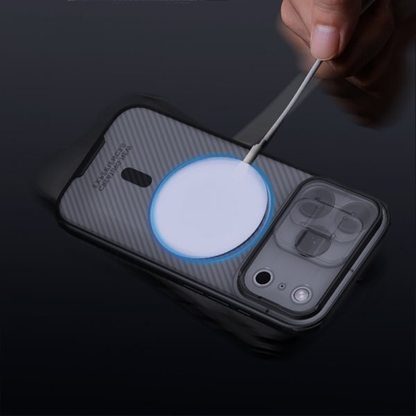 iPhone 17 Pro Max Skal CamShield Pro MagSafe Transparent Svart