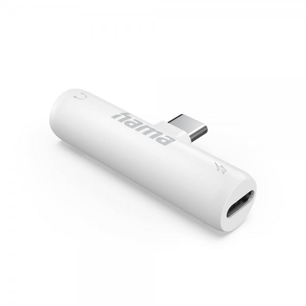 Ljudadapter 2xUSB-C Vit