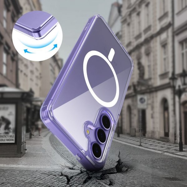 Samsung Galaxy S25 FE Skal FlexAir Hybrid MagSafe Transparent