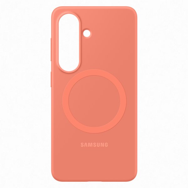 Original Galaxy S26 Plus Skal Silicone Magnet Case Coral Red