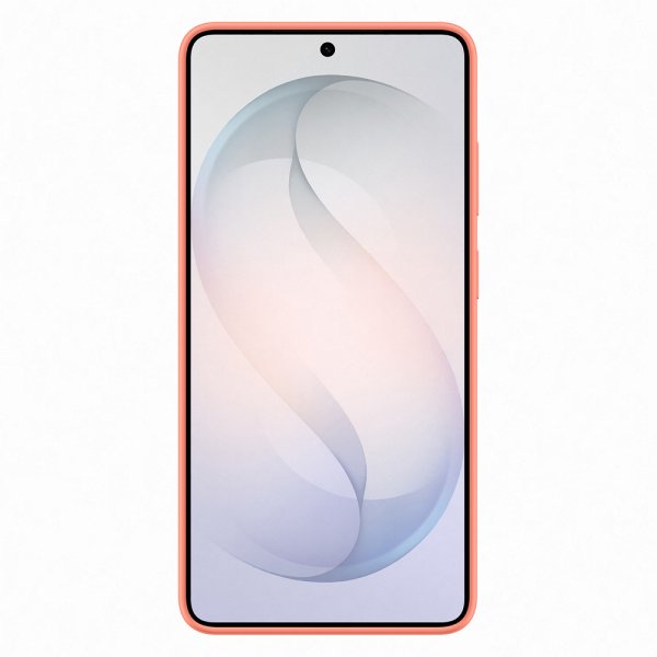 Original Galaxy S26 Ultra Skal Silicone Magnet Case Coral Red