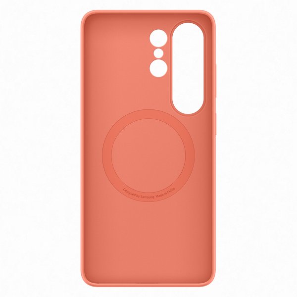Original Galaxy S26 Ultra Skal Silicone Magnet Case Coral Red